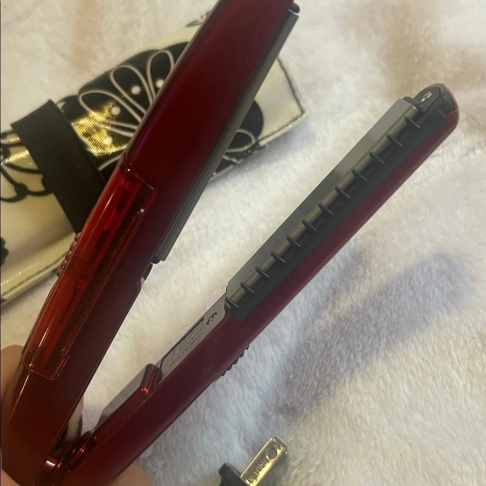 🩵3/$18🩵 Minipro Steam Travel Small Red Hair Straightener Floral Pouch Conair - Picture 4 of 8